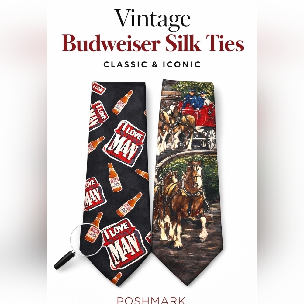 Budweiser Silk Beer Of Beer Ties